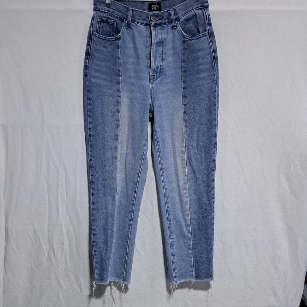 Two Panel Straight Raw Hem - Picture 2 of 8